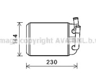AVA QUALITY COOLING vw6381 -  Теплообменник, отопление салона